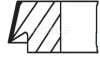 80 1-1,2-2 Комплект поршньових кілець LAND ROVER FREELANDER I LOTUS ELISE MG MG 6, MGF, TF, ZR, ZS, ZT, ZT- T ROVER 200, 200 II, 25 I, 400, 400 II, 45 I, 75, 75 I, COUPE 1.6/1.8 03.95- MAHLE / KNECHT 353RS101000N0 (фото 2)
