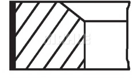 77,2 (STD) 1,75-1,75-3 Комплект поршньових кілець HYUNDAI ACCENT IV, ELANTRA IV, ELANTRA V, ELANTRA VI, I20 I, I30, I40 I, I40 I CW, IX20, IX35, TUCSON KIA CARENS III, CARENS IV 1.6D/1.7D 06.05- MAHLE / KNECHT 681RS001050N0