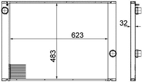 Радіатор охолодження MAHLE / KNECHT CR 1067 000P