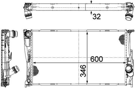 Радіатор охолодження MAHLE / KNECHT CR 1084 000P