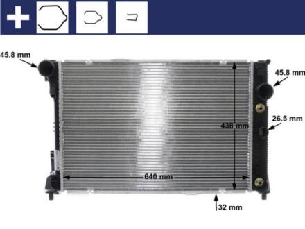 Радіатор охолодження MAHLE / KNECHT CR 1176 000S