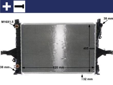 Радіатор охолодження MAHLE / KNECHT CR 1547 000S