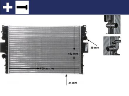 Радіатор охолодження MAHLE / KNECHT CR 1551 000S