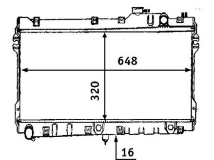 Радіатор охолодження MAHLE / KNECHT CR 185 000S