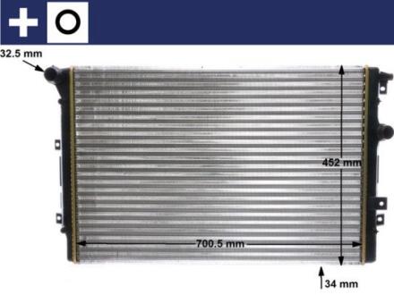 Радіатор охолодження MAHLE MAHLE / KNECHT CR 2032 000S