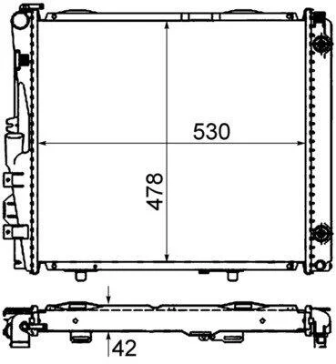 Радіатор охолодження MAHLE / KNECHT CR 290 000S (фото 1)
