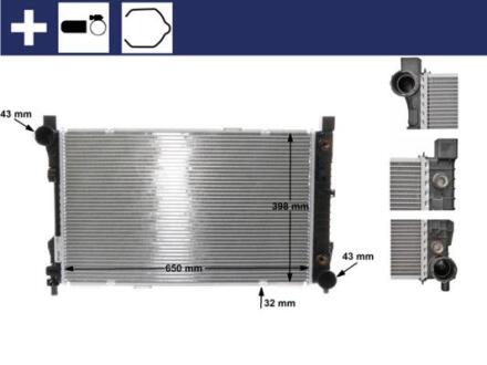 Радіатор охолодження MAHLE / KNECHT CR 387 000S