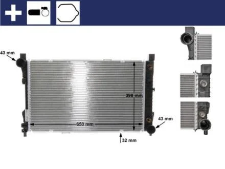 Радіатор охолодження MAHLE / KNECHT CR 387 000S