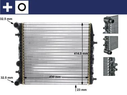 Радіатор охолодження MAHLE / KNECHT CR 454 000S