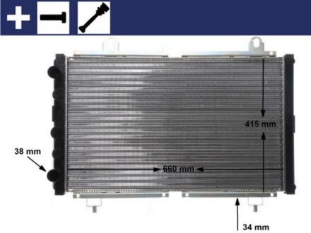 Радіатор охолодження MAHLE / KNECHT CR 499 000S