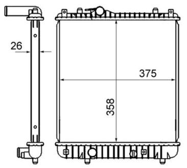 Радіатор охолодження MAHLE / KNECHT CR 837 000S