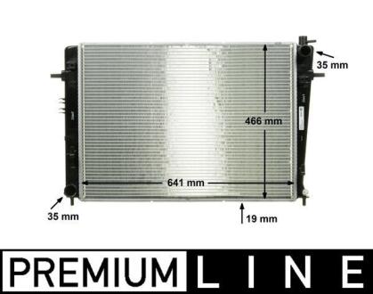 Радіатор, система охолодження двигуна MAHLE / KNECHT CR909000P
