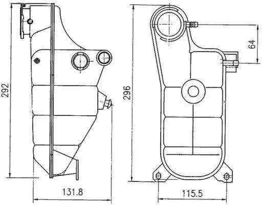 Розширювальний бачок MAHLE / KNECHT CRT 119 000S (фото 1)