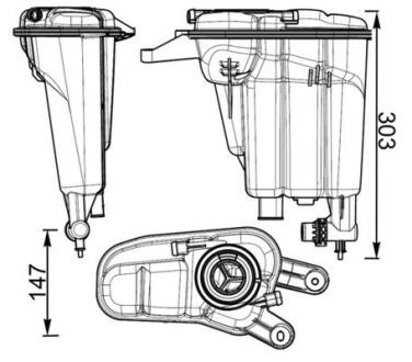 Розширювальний бачок MAHLE / KNECHT CRT 95 000S