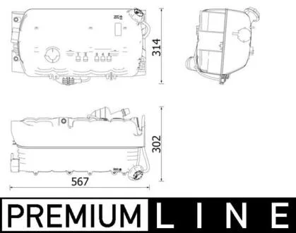 Розширювальний бачок MAHLE / KNECHT CRT 97 000P