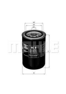 Масляний фiльтр MAHLE / KNECHT HC8