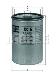 Паливний фільтр MAHLE / KNECHT KC6