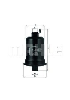 Фільтр палива MAHLE / KNECHT KL 560