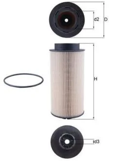 Фільтр паливний Mahle MAN MAHLE / KNECHT KX 264D