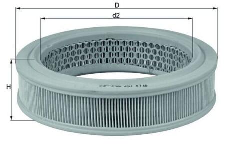 Повітряний фільтр MAHLE / KNECHT LX 157