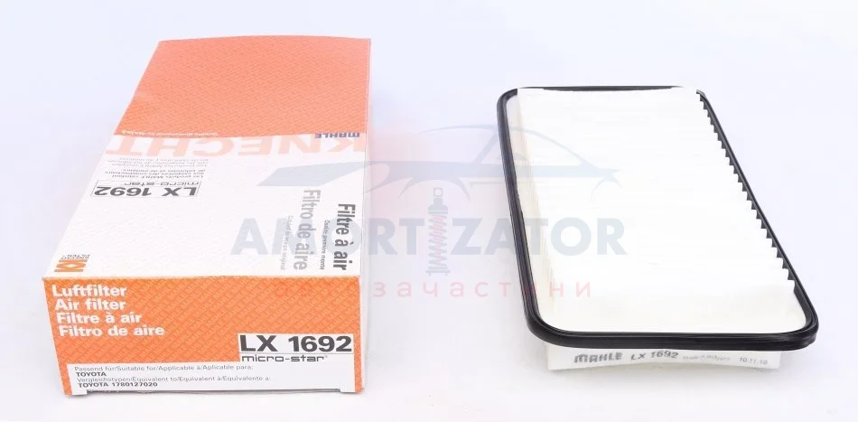 Фільтр повітряний KNECHT MAHLE / KNECHT LX 1692 (фото 1)