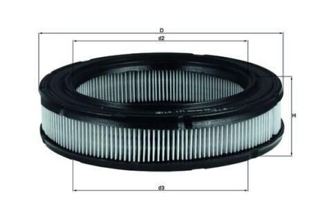 Повітряний фільтр MAHLE / KNECHT LX171