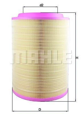 Повітряний фільтр MAHLE / KNECHT LX2082 (фото 1)