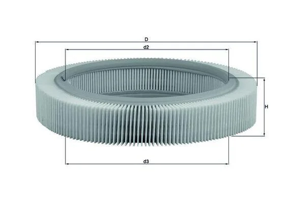 Повітряний фільтр MAHLE / KNECHT LX209 (фото 1)