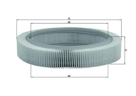 Повітряний фільтр MAHLE / KNECHT LX209