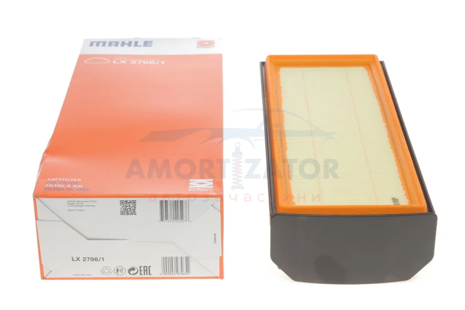 Фільтр повітряний KNECHT MAHLE / KNECHT LX 2796/1 (фото 1)