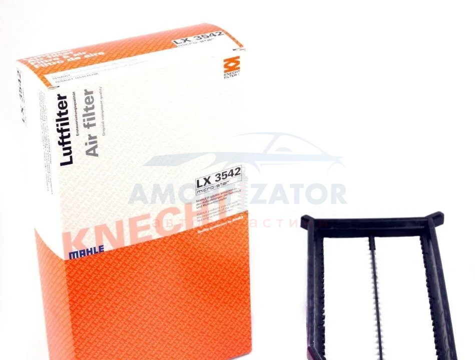 Фільтр повітряний KNECHT MAHLE / KNECHT LX 3542 (фото 1)