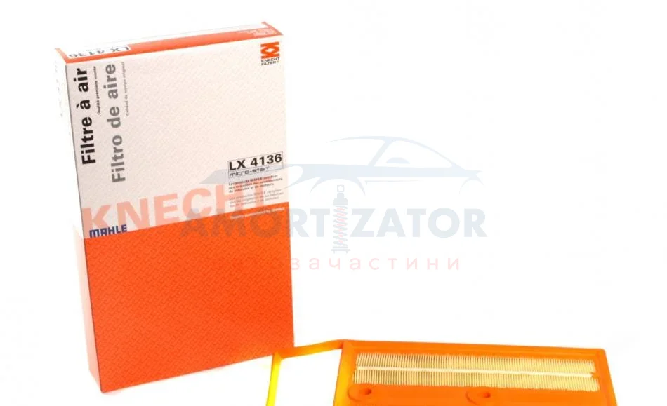 Фільтр повітряний KNECHT MAHLE / KNECHT LX 4136 (фото 1)