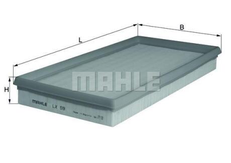Повітряний фільтр MAHLE / KNECHT LX59