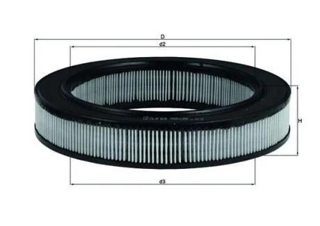 Фільтр повітряний Mahle Opel MAHLE / KNECHT LX69