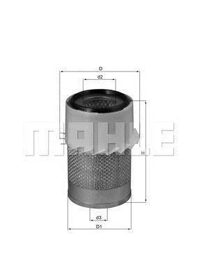 Повітряний фільтр MAHLE / KNECHT LX730 (фото 1)
