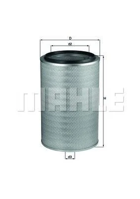 Фільтр повітряний Mahle Renault V.I. MAHLE / KNECHT LX 768 (фото 1)