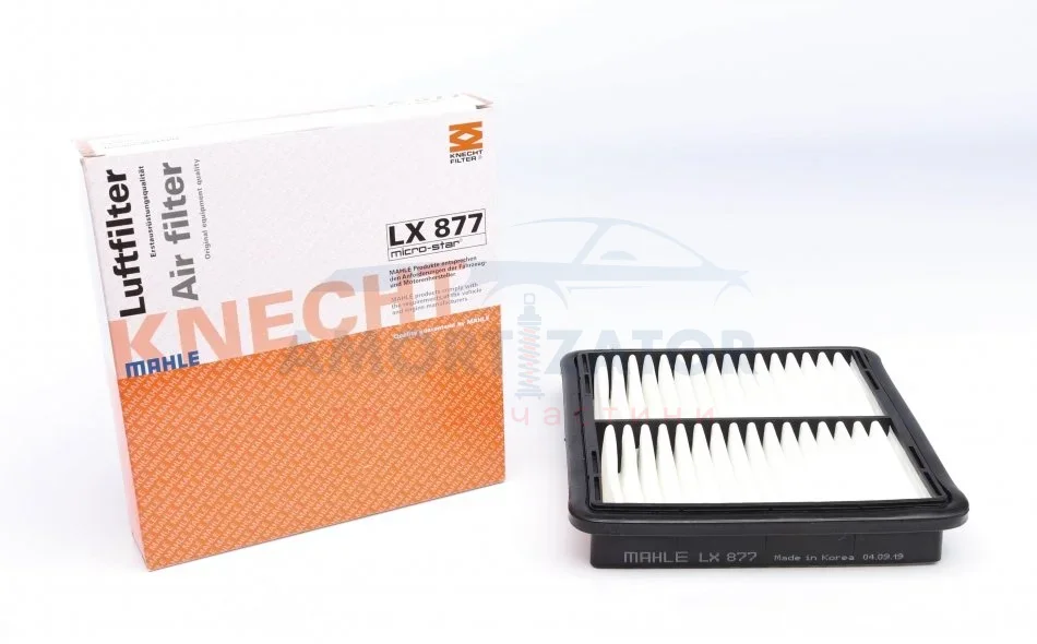 Фільтр повітряний KNECHT MAHLE / KNECHT LX 877 (фото 1)