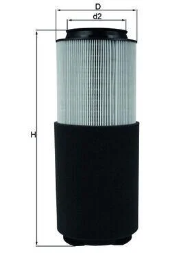 Повітряний фільтр MAHLE / KNECHT LX976 (фото 1)