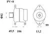 Генератор MAHLE / KNECHT MG 877 (фото 2)