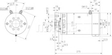 Елементи паливного насоса CUMMINS MAHLE / KNECHT MM203