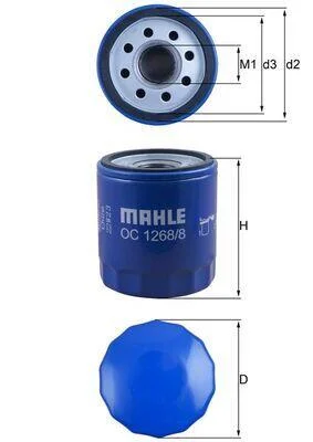 Оливний фільтр MAHLE / KNECHT OC1268/8 (фото 1)