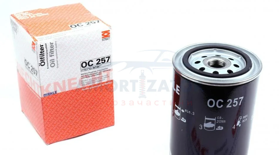 Фільтр масляний KNECHT MAHLE / KNECHT OC 257 (фото 1)