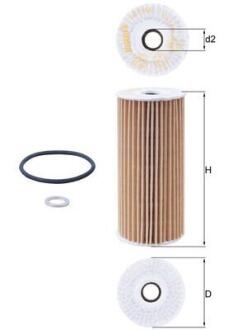 Оливний фільтр MAHLE / KNECHT OX 1048D