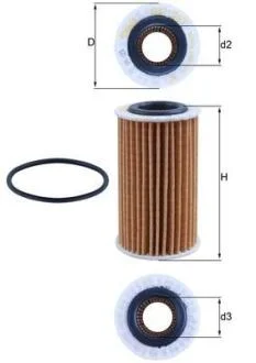 Оливний фільтр MAHLE / KNECHT OX 1267D