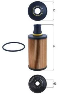 Оливний фільтр MAHLE / KNECHT OX 1338D
