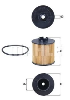 Фільтр масляний KNECHT MAHLE / KNECHT OX 341D