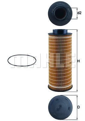 Масляний фiльтр MAHLE / KNECHT OX376D (фото 1)
