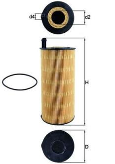 Фільтр масляний MAHLE / KNECHT OX423/9D