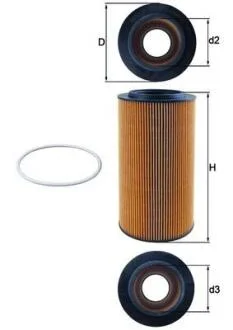 Оливний фільтр MAHLE / KNECHT OX 561D