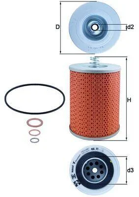KNECHT MAHLE / KNECHT OX71D (фото 1)